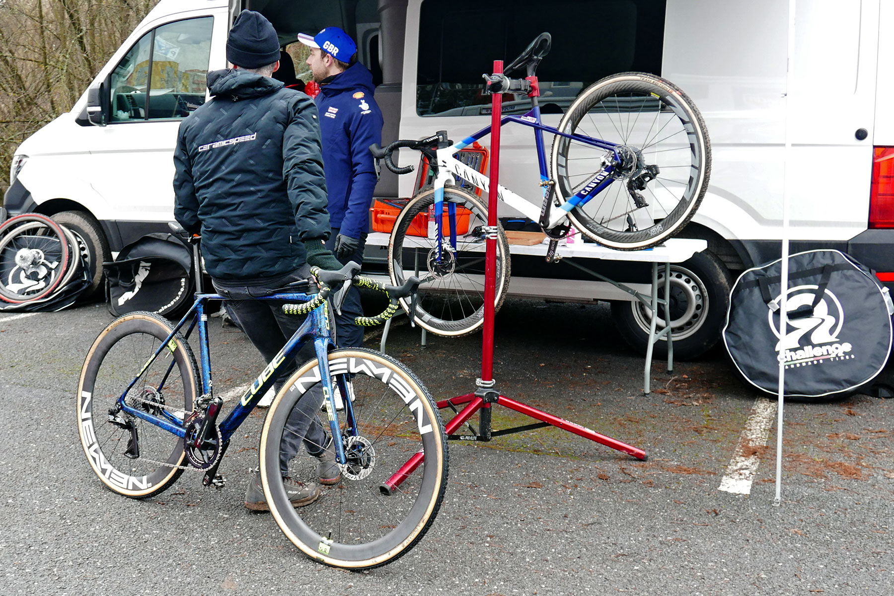 CeramicSpeed OSPW  Shimano prototype at CX Worlds Tabor