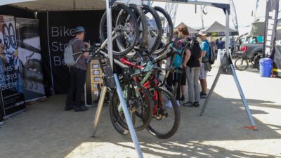 Stashed SpaceRail Bike Storage Gets a Freestanding Prototype