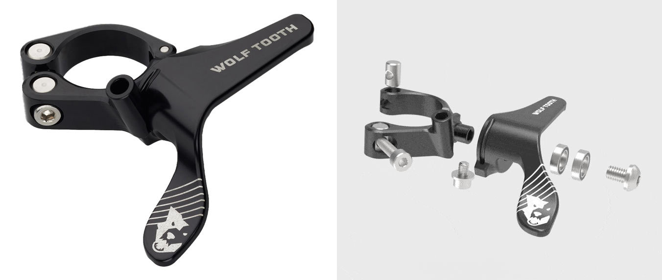 wolf tooth components drop bar dropper seatpost remote lever for gravel bikes